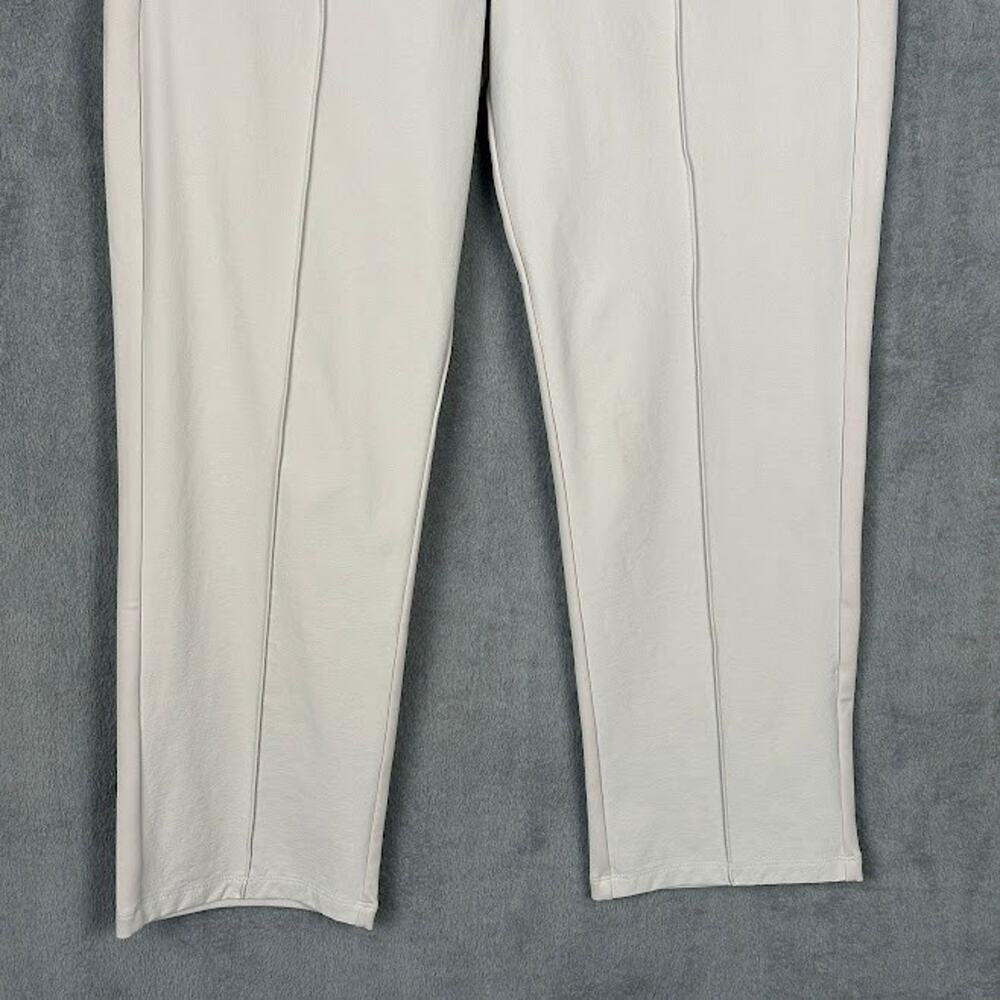 Athleta Headlands Hybrid Pants Womens 10 Cream Crop Stretch Comfort Minimalist - Picture 3 of 15